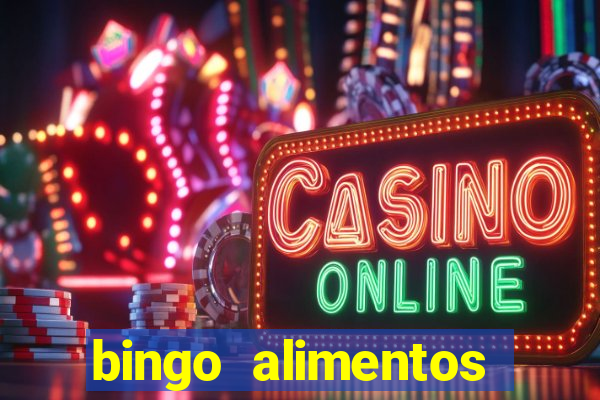 bingo alimentos para imprimir